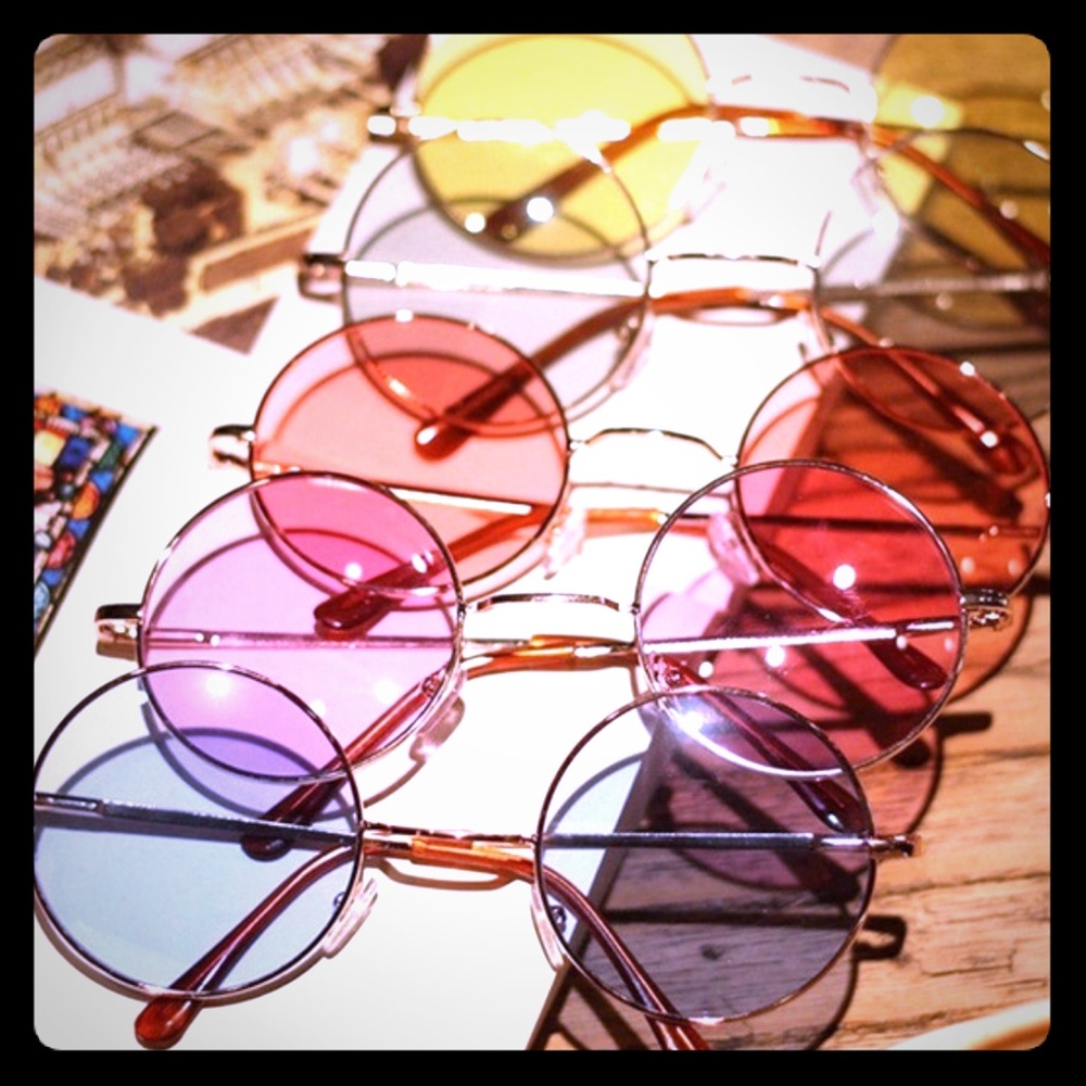 Green Colored Rounded Shades